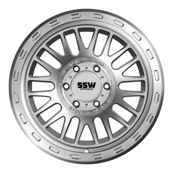 GRIFFON / MACHINED SILVER / 17X9.0 -25