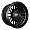 GRIFFON / MATTE BLACK / 17X9.0 -25