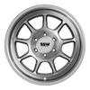NOVA / MACHINED SILVER / 17X9.0 -25