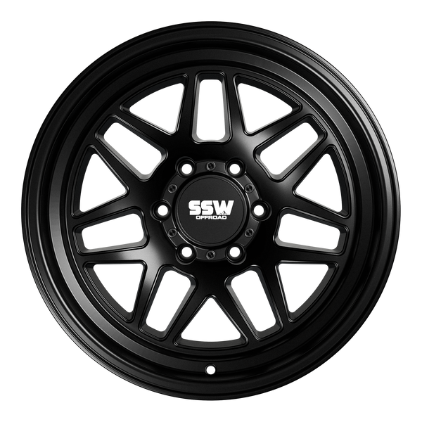 SIERRA / MATTE BLACK / 17X9.0 -25
