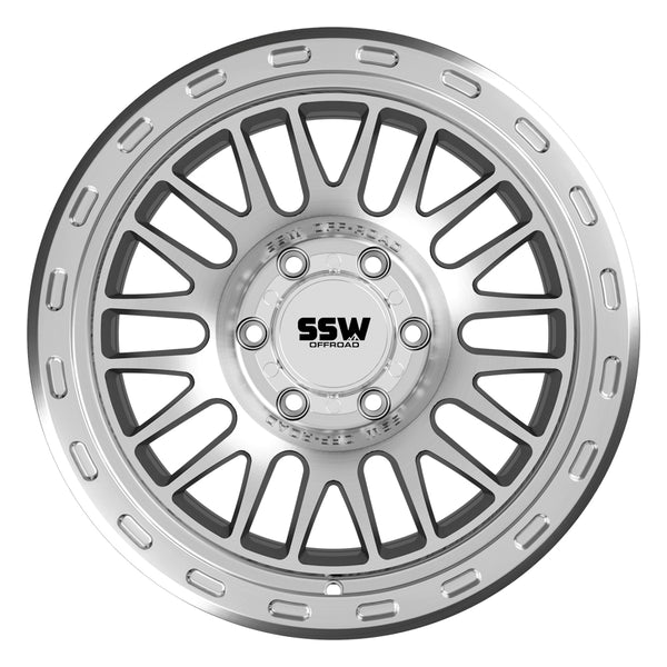 GRIFFON / MACHINED SILVER / 17X9.0 -25