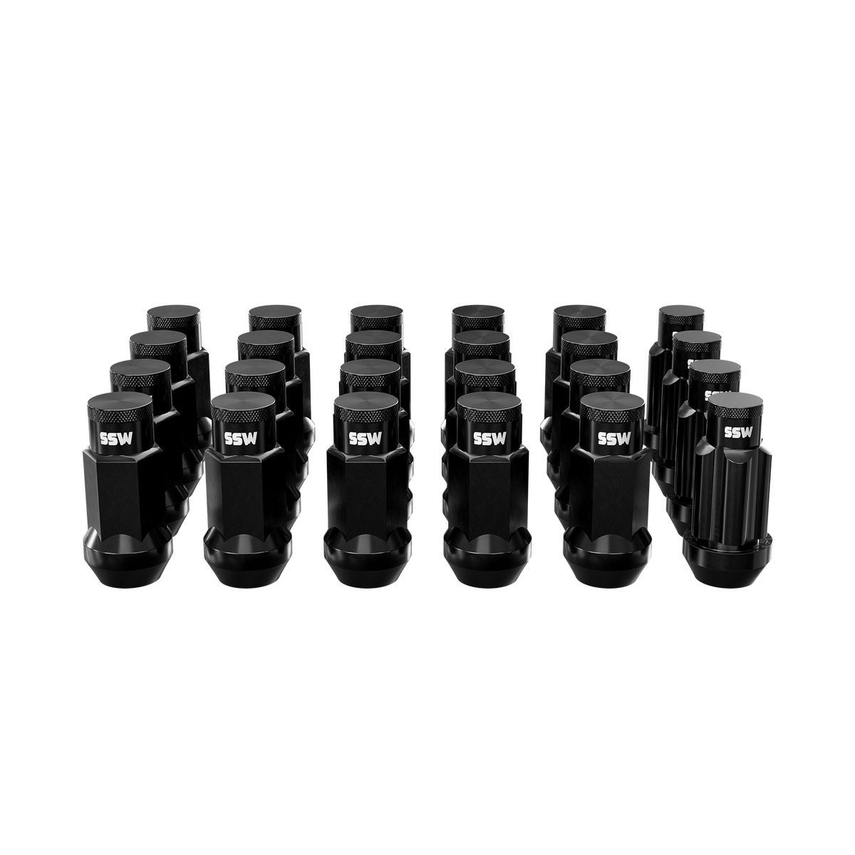 Steel Lug Nuts / Matte Black